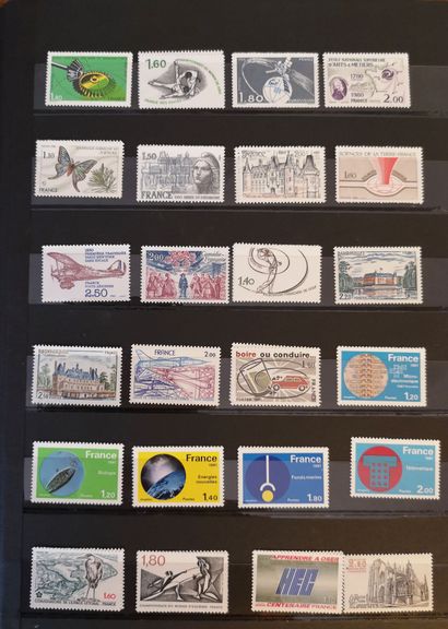5 binders of France facial in francs + semi-modern...