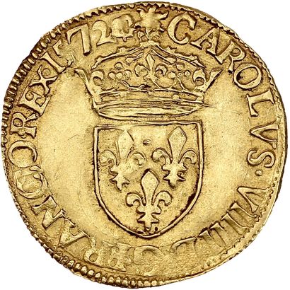 CHARLES IX (1560-1574)
Golden shield with...