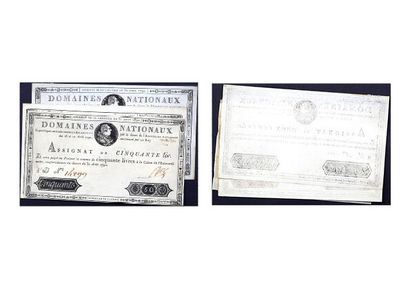 FRANCE, Epoque révolutionnaire 
Three assignats:
£200...