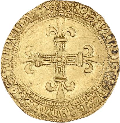 LOUIS XII (1498-1514)
Gold shield with sun....