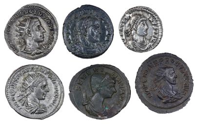 EMPIRE
Antoninian: 5 varied copies from Elagabalus...