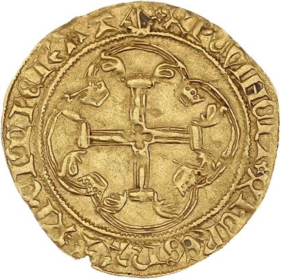CHARLES VII (1422-1461)
Gold shield with...