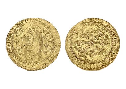 CHARLES VII (1422-1461)
Royal of gold. Bourges....