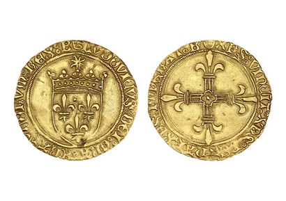 LOUIS XI (1461-1483)
Gold shield with sun....