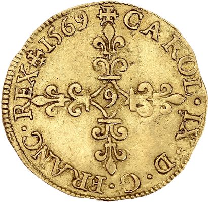 CHARLES IX (1560-1574)
Golden shield with...