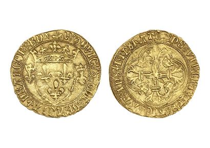 LOUIS XI (1461-1483)
Gold shield with crown....
