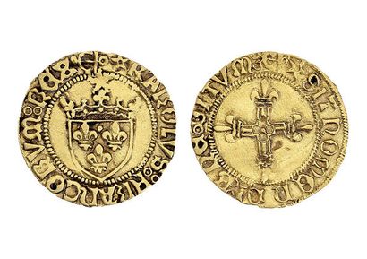 CHARLES VIII (1483-1498)
Half shield of gold...