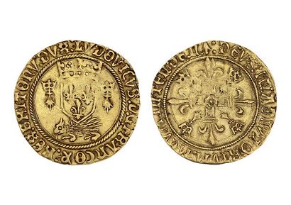 LOUIS XII (1498-1514)
Gold shield with porcupine...