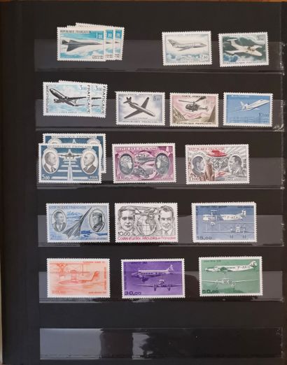 5 binders of France facial in francs + semi-modern...