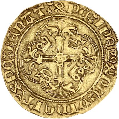 CHARLES VII (1422-1461)
Gold shield with...