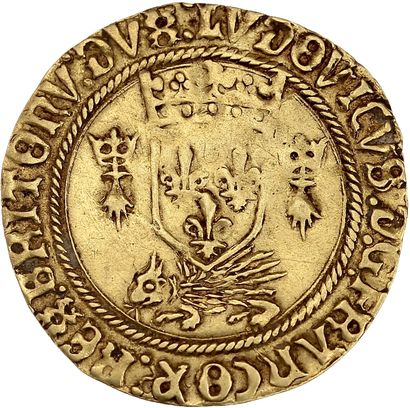 LOUIS XII (1498-1514)
Gold shield with porcupine...
