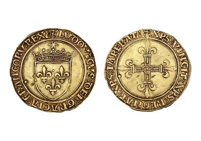 LOUIS XII (1498-1514)
Gold shield with sun....