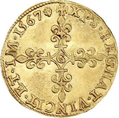 CHARLES IX (1560-1574)
Golden shield with...