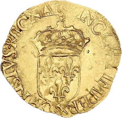 HENRI III (1574-1589)
Gold shield with sun,...