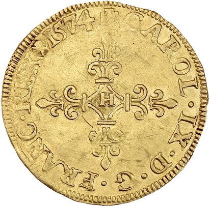 CHARLES IX (1560-1574)
Golden shield with...