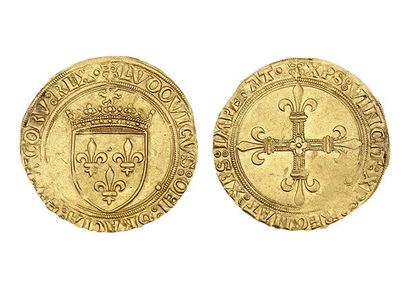 LOUIS XII (1498-1514)
Gold shield with sun....