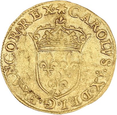 CHARLES IX (1560-1574)
Golden shield with...