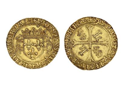 LOUIS XII (1498-1514)
Gold shield with porcupine....