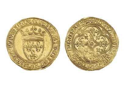 CHARLES VI (1380-1422)
Gold shield with a...