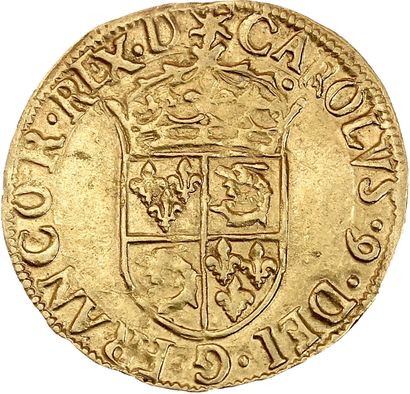 CHARLES IX (1560-1574)
Golden shield with...