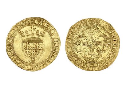 CHARLES VI (1380-1422)
Gold shield with a...