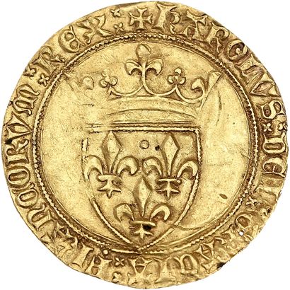 CHARLES VI (1380-1422)
Gold shield with a...