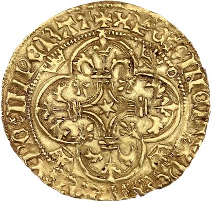 CHARLES VI (1380-1422)
Gold shield with a...