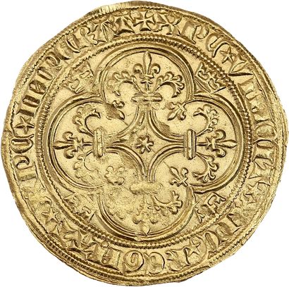 CHARLES VI (1380-1422)
Gold shield with a...