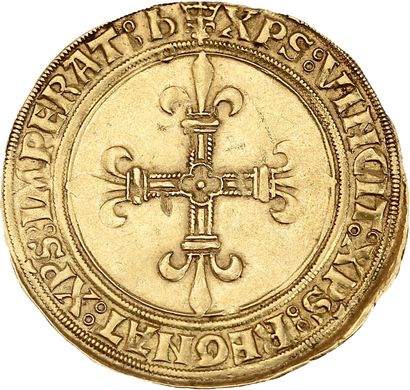 LOUIS XII (1498-1514)
Gold shield with sun....