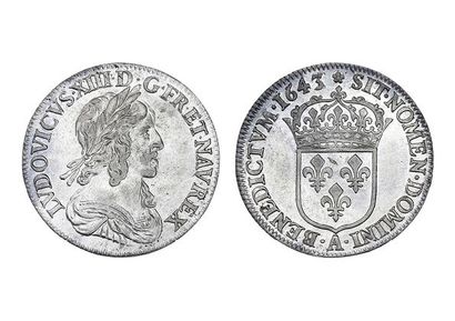 FRANCE
Louis XIII (1610-1643)
Quarter shield...