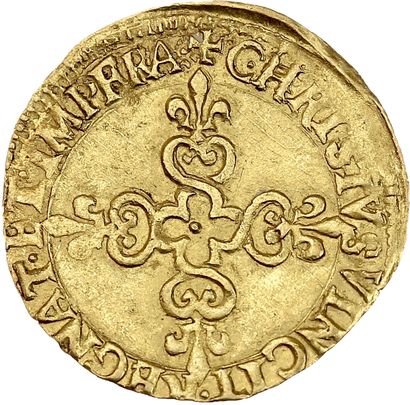 HENRI III (1574-1589)
Gold shield with sun,...