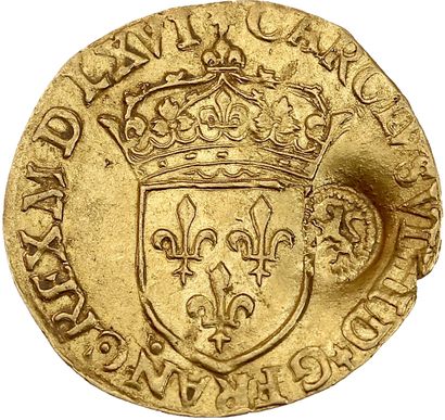 CHARLES IX (1560-1574)
Golden shield with...