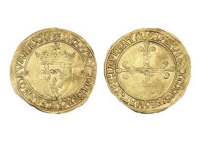 LOUIS XII (1498-1514)
Gold shield with sun....