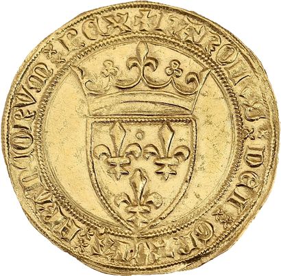 CHARLES VI (1380-1422)
Gold shield with a...