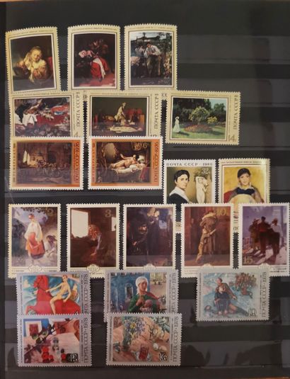 Set of cancelled stamps from around the world...