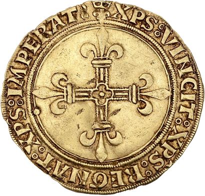 LOUIS XII (1498-1514)
Gold shield with sun....