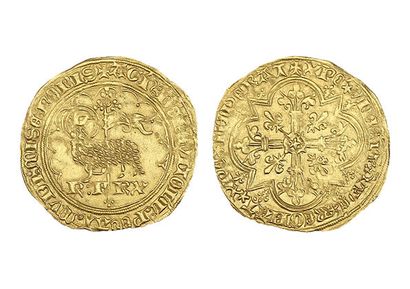 CHARLES VI (1380-1422)
Agnel of gold. Paris...