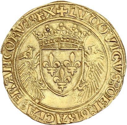 LOUIS XII (1498-1514)
Gold shield with porcupine....