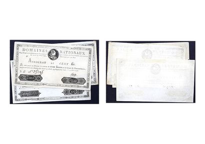 FRANCE, Epoque révolutionnaire 
Three assignats...