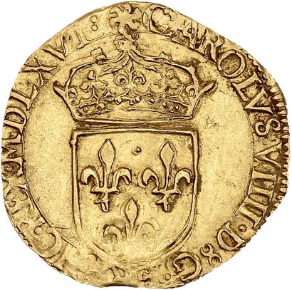 CHARLES IX (1560-1574)
Golden shield with...