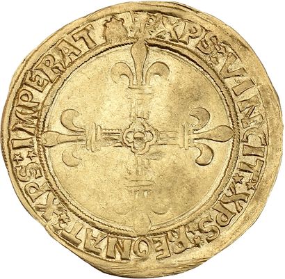 LOUIS XII (1498-1514)
Gold shield with sun....
