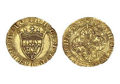 CHARLES VI (1380-1422)
Gold shield with a...