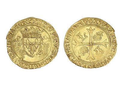 LOUIS XII (1498-1514)
Gold shield with porcupine....