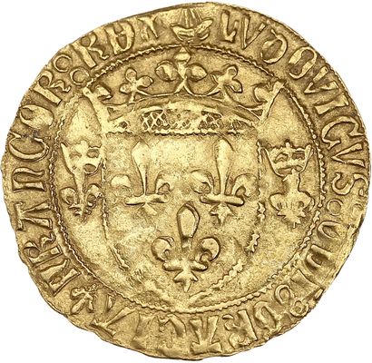 LOUIS XI (1461-1483)
Gold shield with crown....