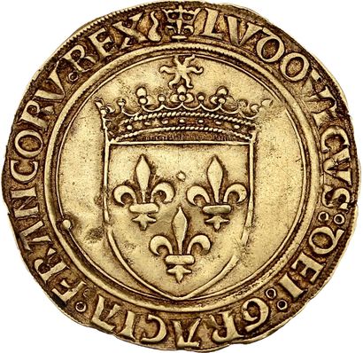 LOUIS XII (1498-1514)
Gold shield with sun....