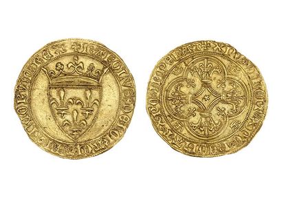 CHARLES VI (1380-1422)
Gold shield with a...