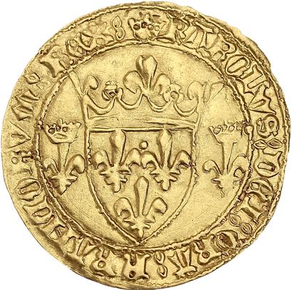 CHARLES VII (1422-1461)
Gold shield with...