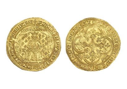 PHILIPPE VI of Valois (1328-1350)
Gold pavilion....