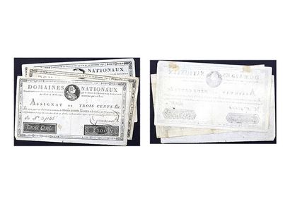 FRANCE, Epoque révolutionnaire 
Three assignats...