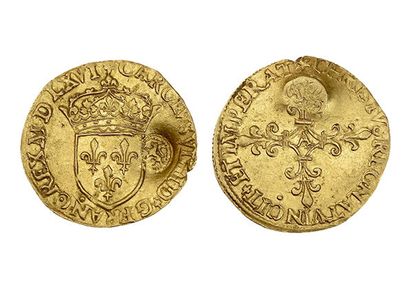CHARLES IX (1560-1574)
Golden shield with...